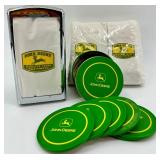 John Deere Napkin Holder, Coasters & Napkins Mixed Lot
