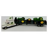 John Deere Die-Cast Tractor Hauler Set