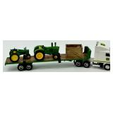 John Deere Die-Cast Tractor Hauler Set