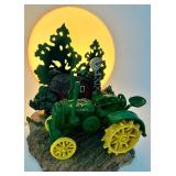 John Deere Tractor Farm Scene Lamp