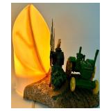 John Deere Tractor Farm Scene Lamp