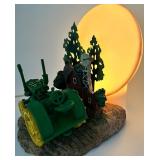 John Deere Tractor Farm Scene Lamp