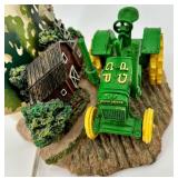 John Deere Tractor Farm Scene Lamp