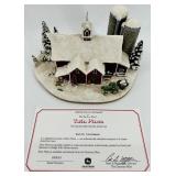 Danbury Mint John Deere Twin Pines & the Log Barn Sculptures