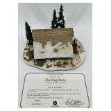 Danbury Mint John Deere Twin Pines & the Log Barn Sculptures