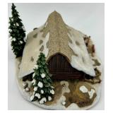 Danbury Mint John Deere Twin Pines & the Log Barn Sculptures