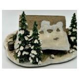 Danbury Mint John Deere Twin Pines & the Log Barn Sculptures