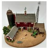 Danbury Mint Old Red Barn & John Deere Hay Barn