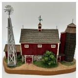 Danbury Mint Old Red Barn & John Deere Hay Barn