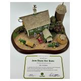 Danbury Mint Old Red Barn & John Deere Hay Barn