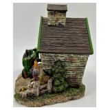 The Danbury Mint Round Barn Sculpture Set D8955 & Small Barn with Tractor