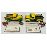John Deere Studebaker & Dodge Pick-Up Die-Cast Trucks