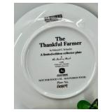 John Deere Collector Plate Set With Tractor Display