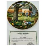 John Deere Collector Plate Set With Tractor Display