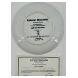 John Deere Collector Plate Set With Tractor Display
