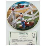 John Deere Collector Plate Set With Tractor Display
