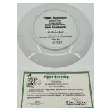 John Deere Collector Plate Set With Tractor Display
