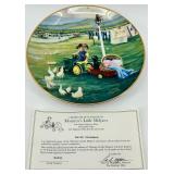 John Deere Collector Plate Set With Tractor Display