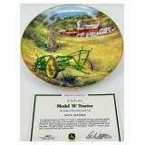 John Deere Collector Plate Set With Tractor Display