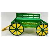 Enesco Mary Moo Moos John Deere Figurines lot of 3 with Display Wagon