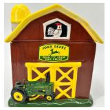 John Deere Ceramic Barn Cookie Jar, Frog Bank & Tractor Jug Bank