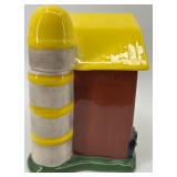 John Deere Ceramic Barn Cookie Jar, Frog Bank & Tractor Jug Bank