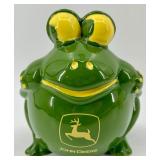 John Deere Ceramic Barn Cookie Jar, Frog Bank & Tractor Jug Bank