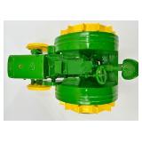 John Deere 1948 Model B Tractor Clock With Metal Trash Can