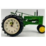 John Deere Farm Decor Thermometer & Tractor Clock Mixed Lot