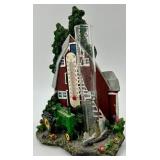 John Deere Farm Decor Thermometer & Tractor Clock Mixed Lot