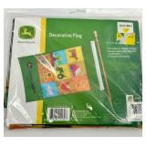 John Deere Weather Station & Decorative Flags Mixed Lot