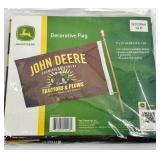 John Deere Weather Station & Decorative Flags Mixed Lot