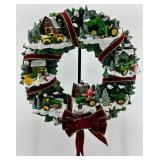 John Deere Illuminated Wreath 16 in Holiday Decor