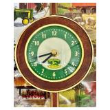 John Deere Clock & Decorative Wagon Set