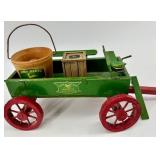 John Deere Clock & Decorative Wagon Set
