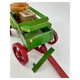 John Deere Clock & Decorative Wagon Set