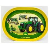 John Deere Glasses & Tray Set (Lot of 9)