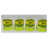 John Deere Glasses & Tray Set (Lot of 9)
