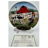 Danbury Mint Farm Collector Plates