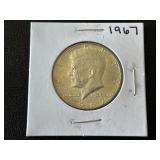 1967 Kennedy Half Dollar 40% Silver