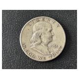1951 Franklin Half Dollar