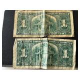 1937 Canada Dollar Bills