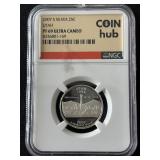 2007 Utah Silver Quarter Proof NGC PF69 Ultra Cameo