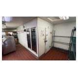 16' Walk-in cooler with (2) Side Reach-in Doors