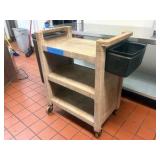 Rubbermaid 3-tier Utility Cart with Side Buckets