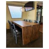 Table and 8 Exclusive Pizza Hut chairs
