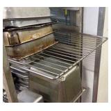 (2) NSF Rolling SS utility racks/speed racks