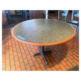 52' Round Table ;(5) Exclusive Pizza Hut chairs.