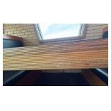 (4) Double-Back Booth seats,  (1) Single Boot seat; 5 Wall-mounted Tables