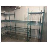 NSF Wire racks; 6 segments connected; 109 1/4”